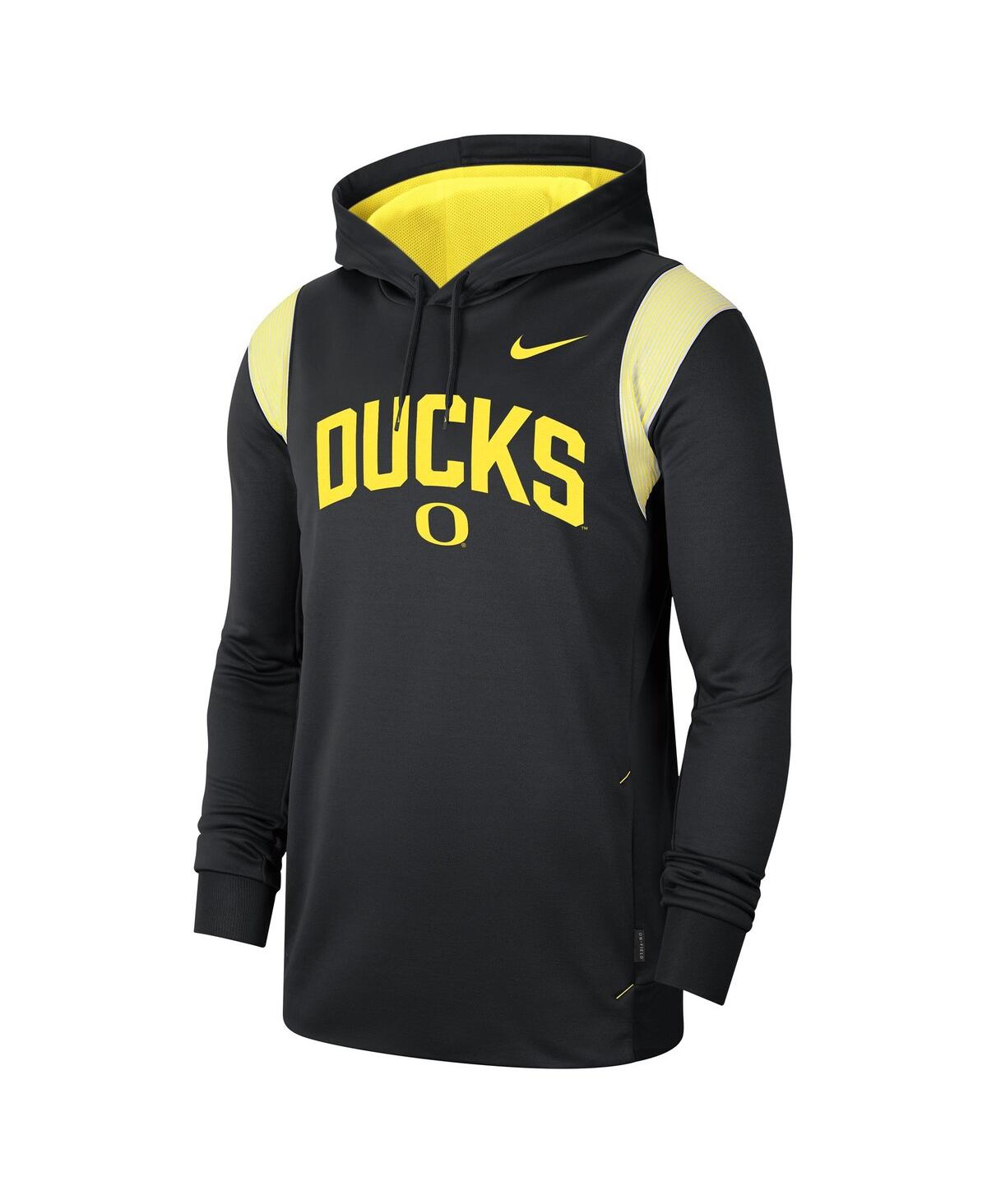 Men's NikeOregon Ducks 2022 Game Day Sideline Performance Pullover Hoodie - Black