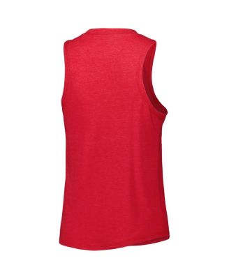 Women's Navy, Red Atlanta Braves Wordmark Meter Muscle Tank Top and Pants Sleep Set