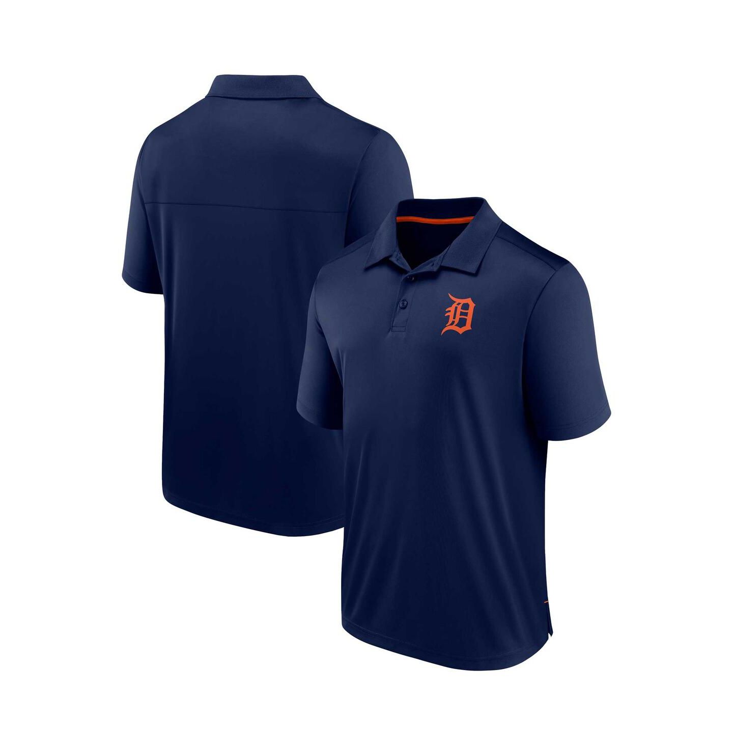 Мужское поло Fanatics Navy Detroit Tigers Hands Down Polo Shirt — фото 1