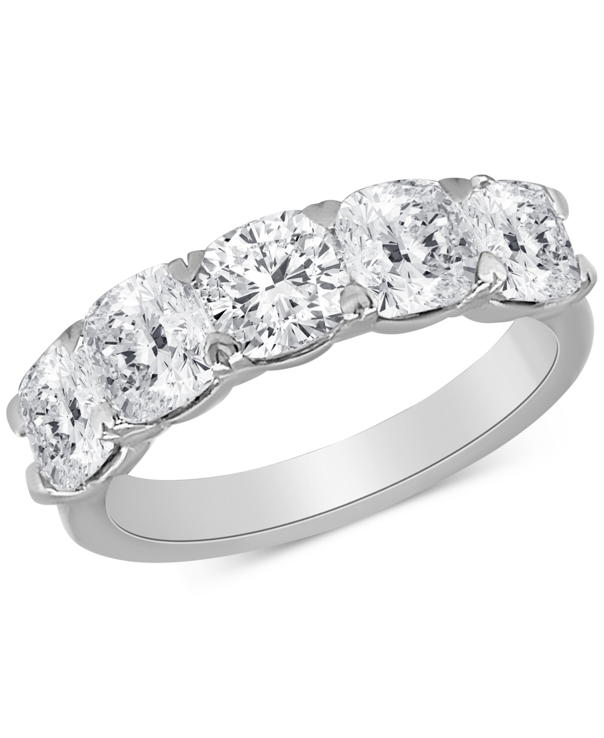 Shop Badgley Mischka Certified Lab Grown Diamond Band (3 Ct. T.w.) In 14k Gold In White Gold