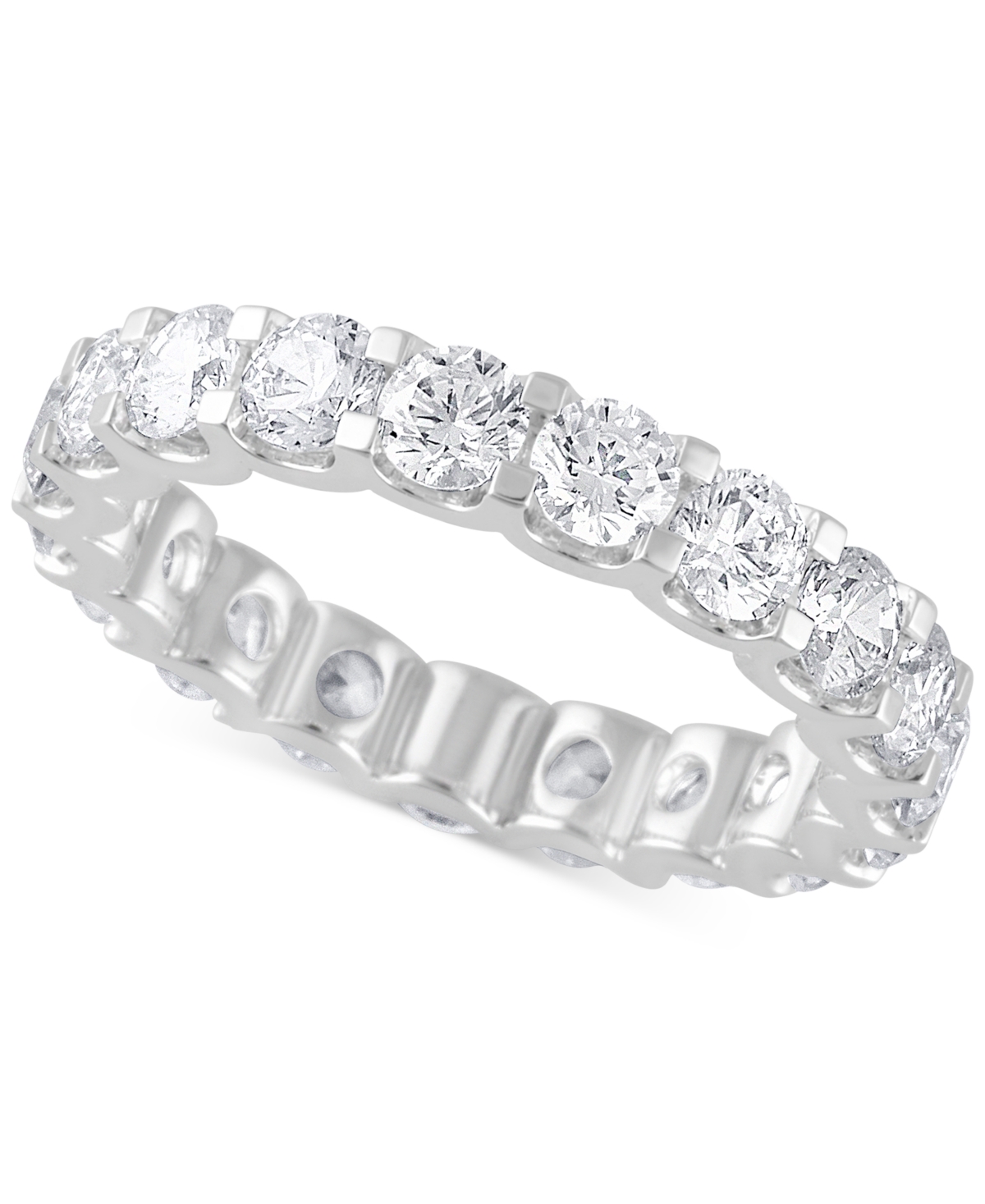 Badgley Mischka Certified Lab Grown Diamond Eternity Band (3 Ct. T.w.) In 14k Gold In White Gold