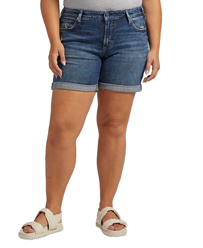 Macy's shorts plus size discount