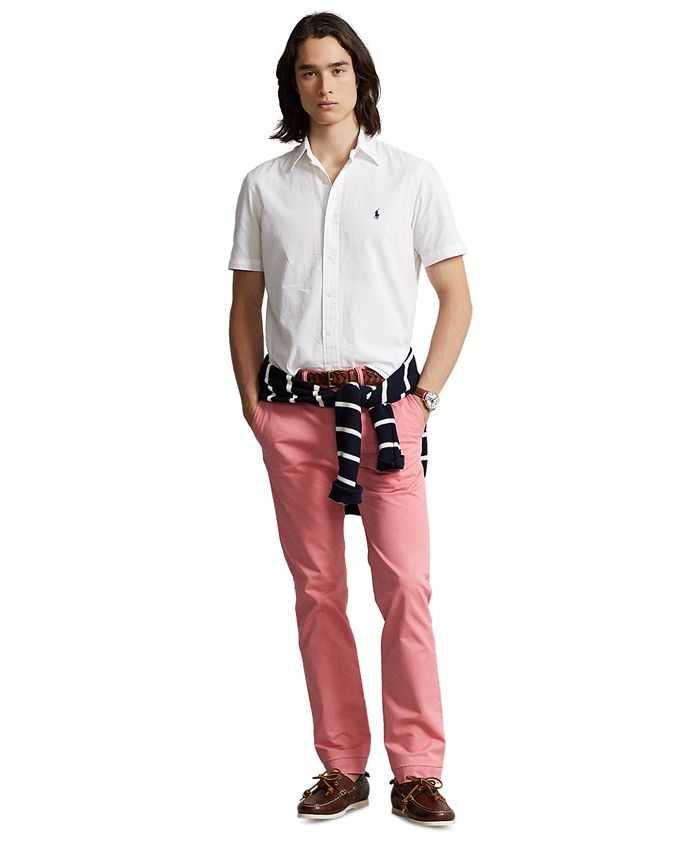 Polo Ralph Lauren Men's Slim-Fit Embroidered Duck Chino Pants - Macy's