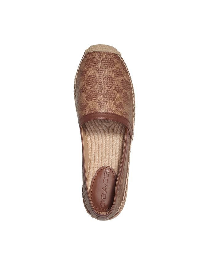 COACH Women s Collins Logo Slip On Espadrille Flats Macy s
