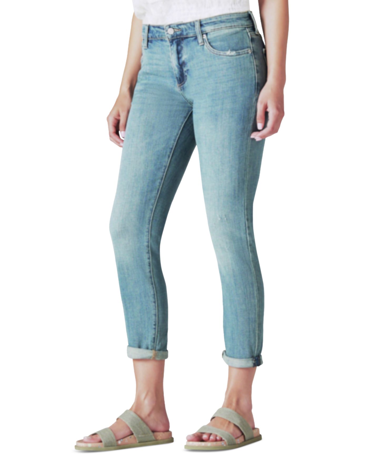 Женские джинсы Lucky Brand Sienna Slim Boyfriend, цвет: Лазурный — фото 2