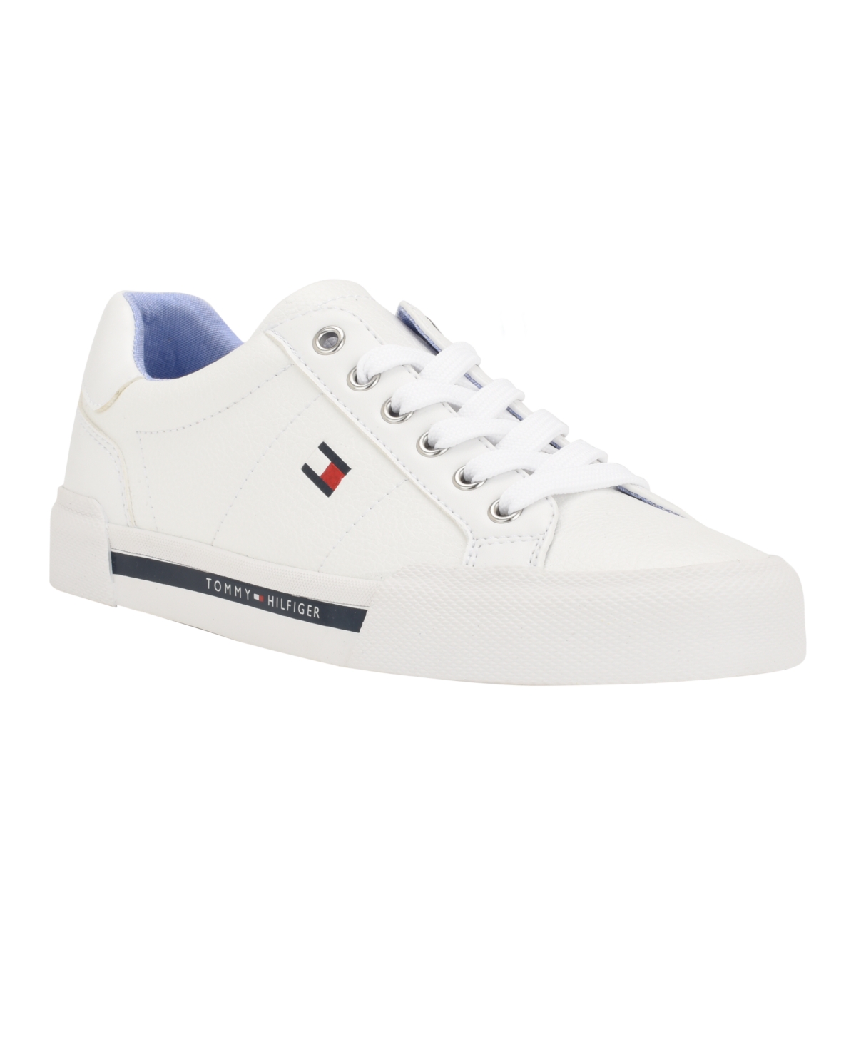 Shop Tommy Hilfiger Women's Lestiel Casual Lace-up Sneakers In White