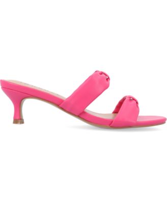 Women's Dyllan Double Strap Kitten Heel Dress Sandals