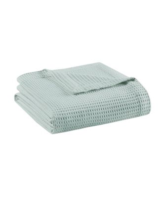 Waffle Weave Cotton Blanket, Twin