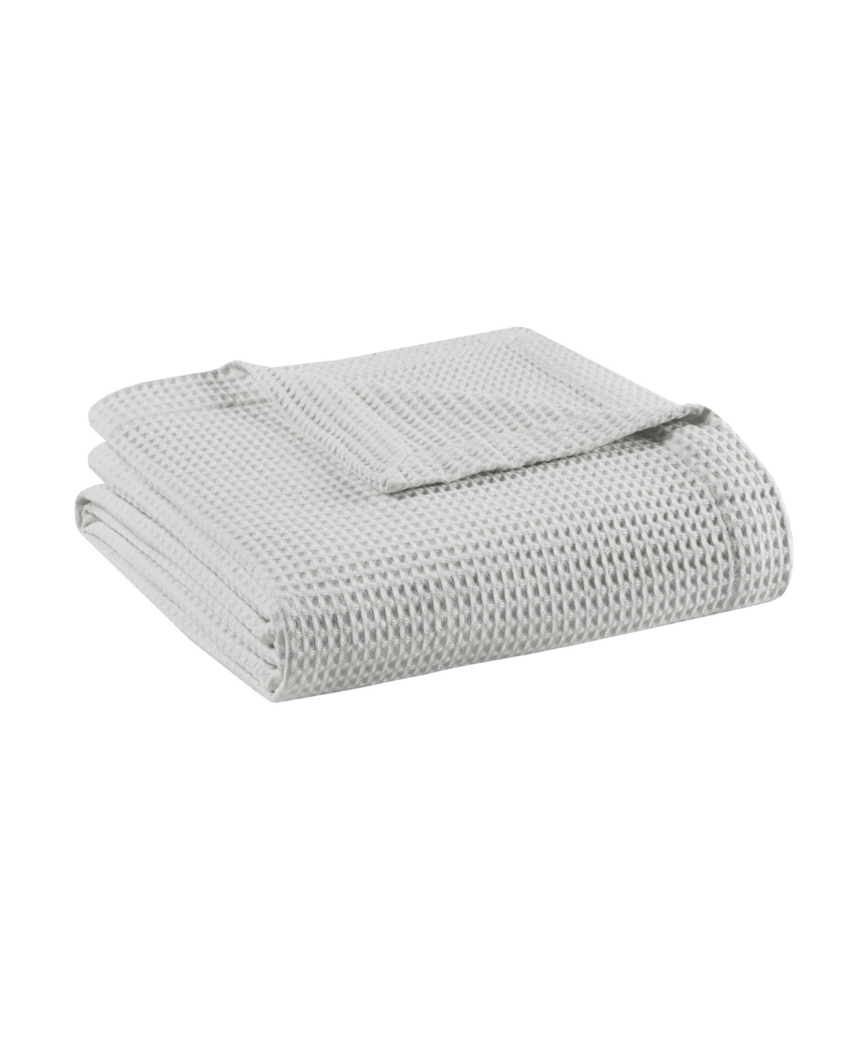 Shop Beautyrest Waffle Weave Cotton Blanket, Twin In Gray