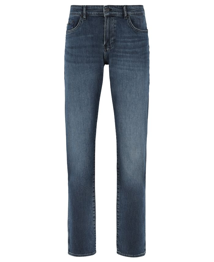 Hugo Boss Men's Slim-Fit Lightweight Stretch Denim Jeans - Macy's