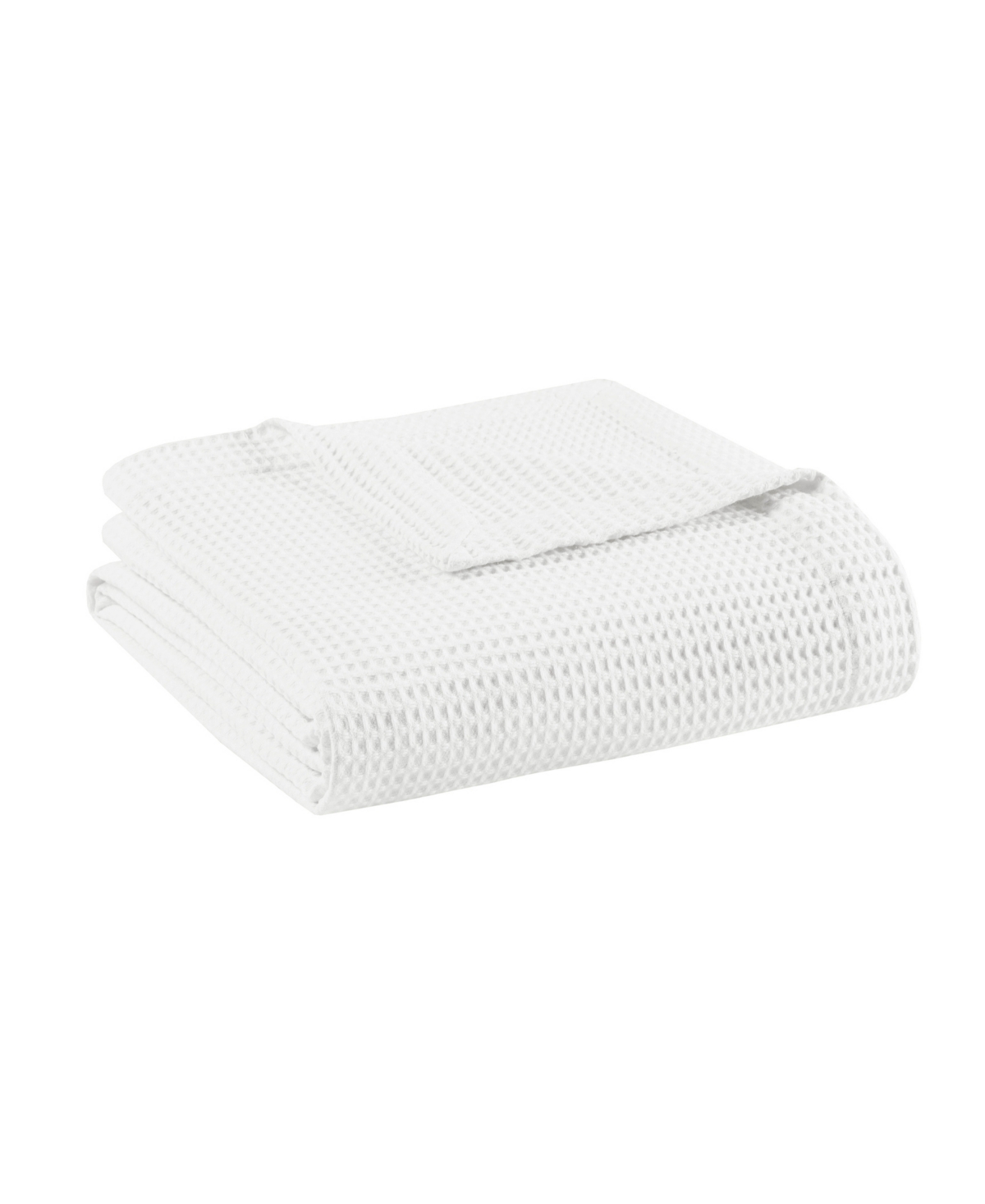 Beautyrest Waffle Weave Cotton Blanket, Twin In White