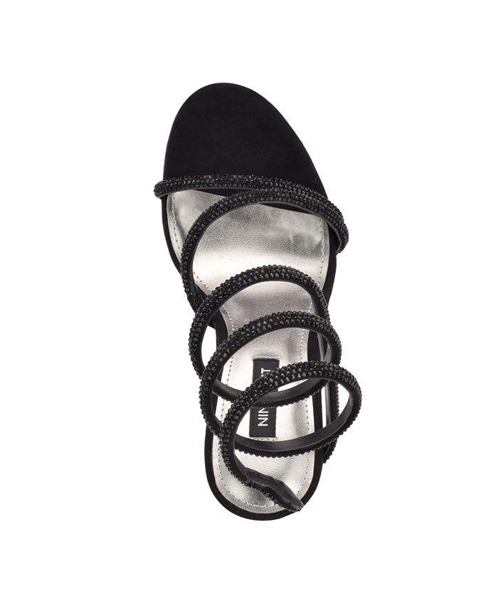 Nine West Women's Maskil Ankle Wrap Heeled Dress Sandals - Macy's