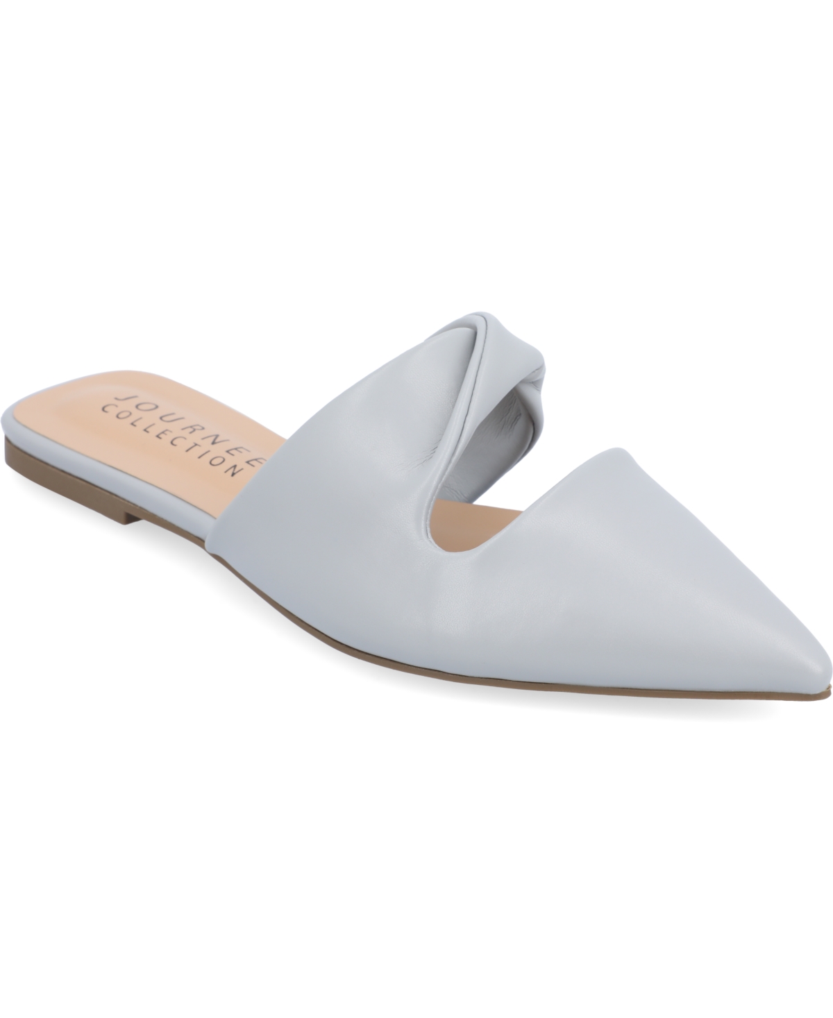 Journee Collection Women's Enniss Twist Pointed Toe Flats