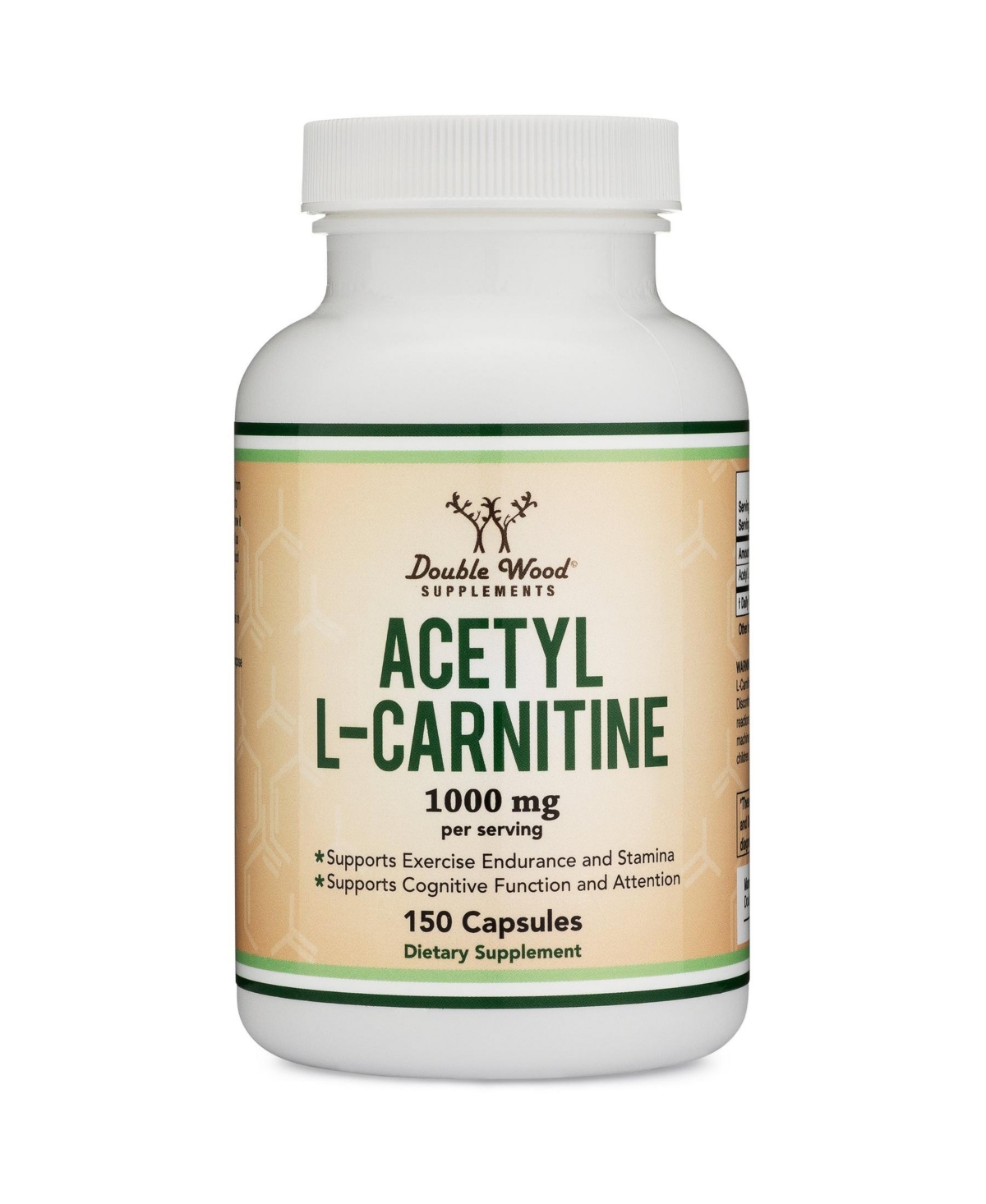 Acetyl L-Carnitine- 150 capsules, 1000 mg servings