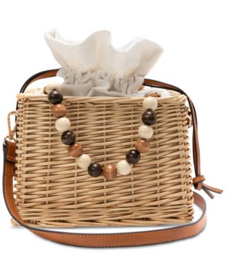 I.N.C. International Concepts - Straw Basket Small Satchel