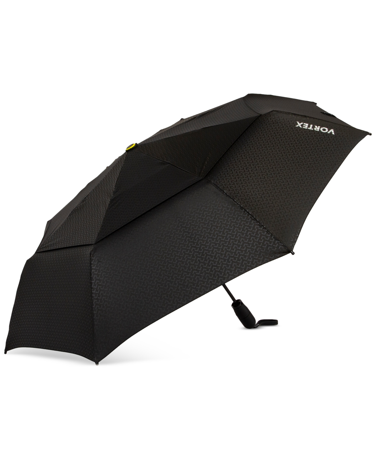 Shedrain Men's Compact Black Logo Umbrella In Vex Black