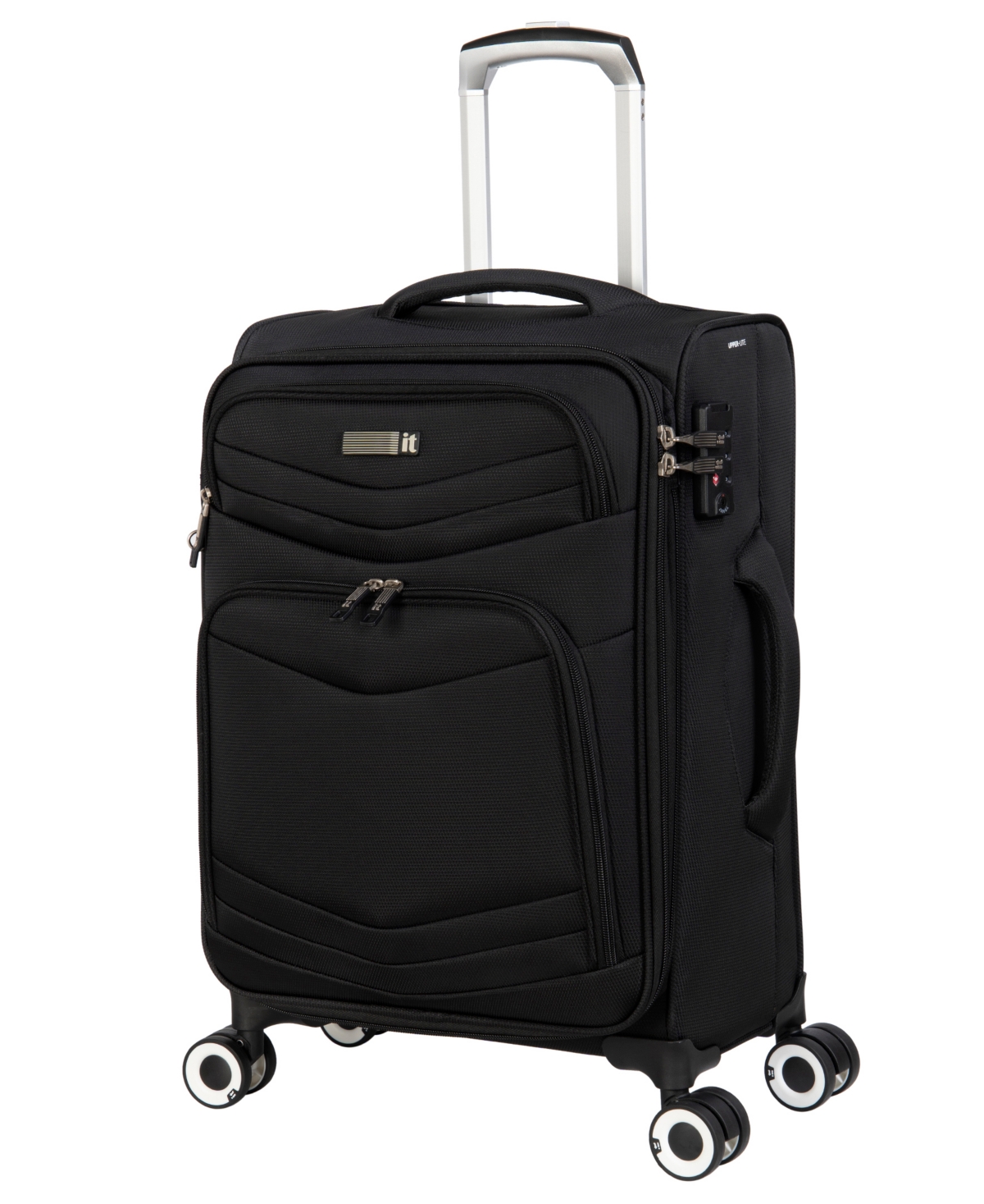 It Luggage Intrepid 20" 8-wheel Expandable Carry-on Luggage Case In Black