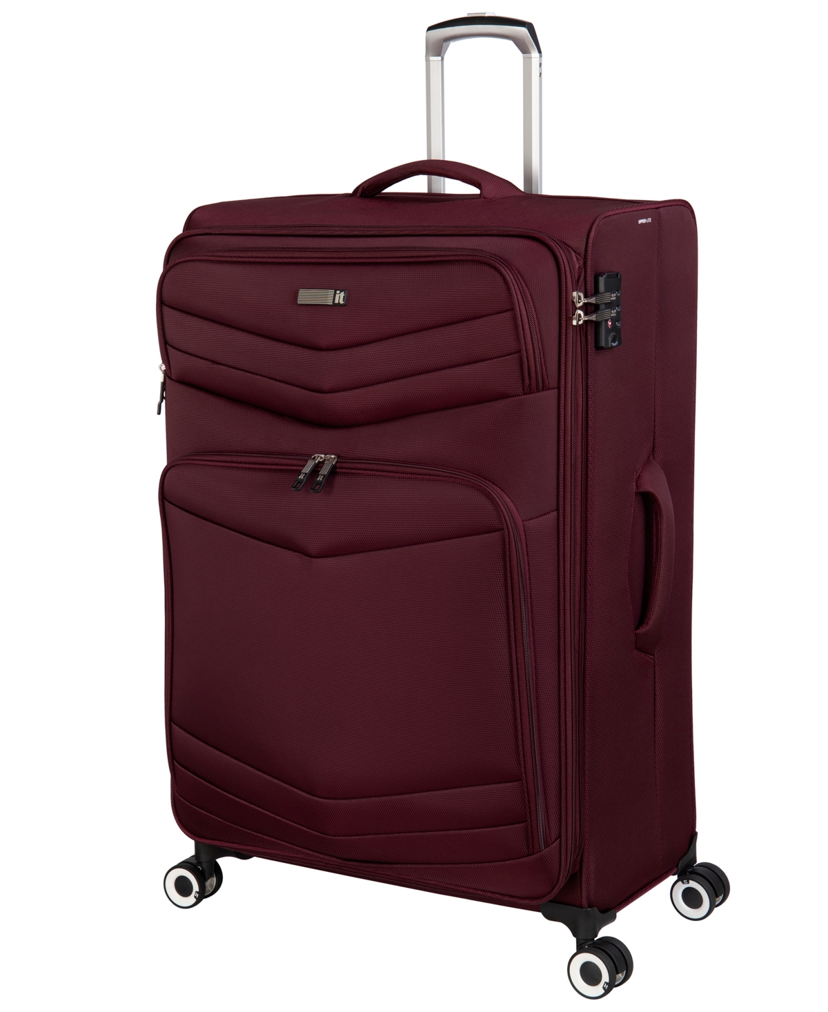 Intrepid 20" 8-Wheel Expandable Carry-On Luggage Case - Dark Red