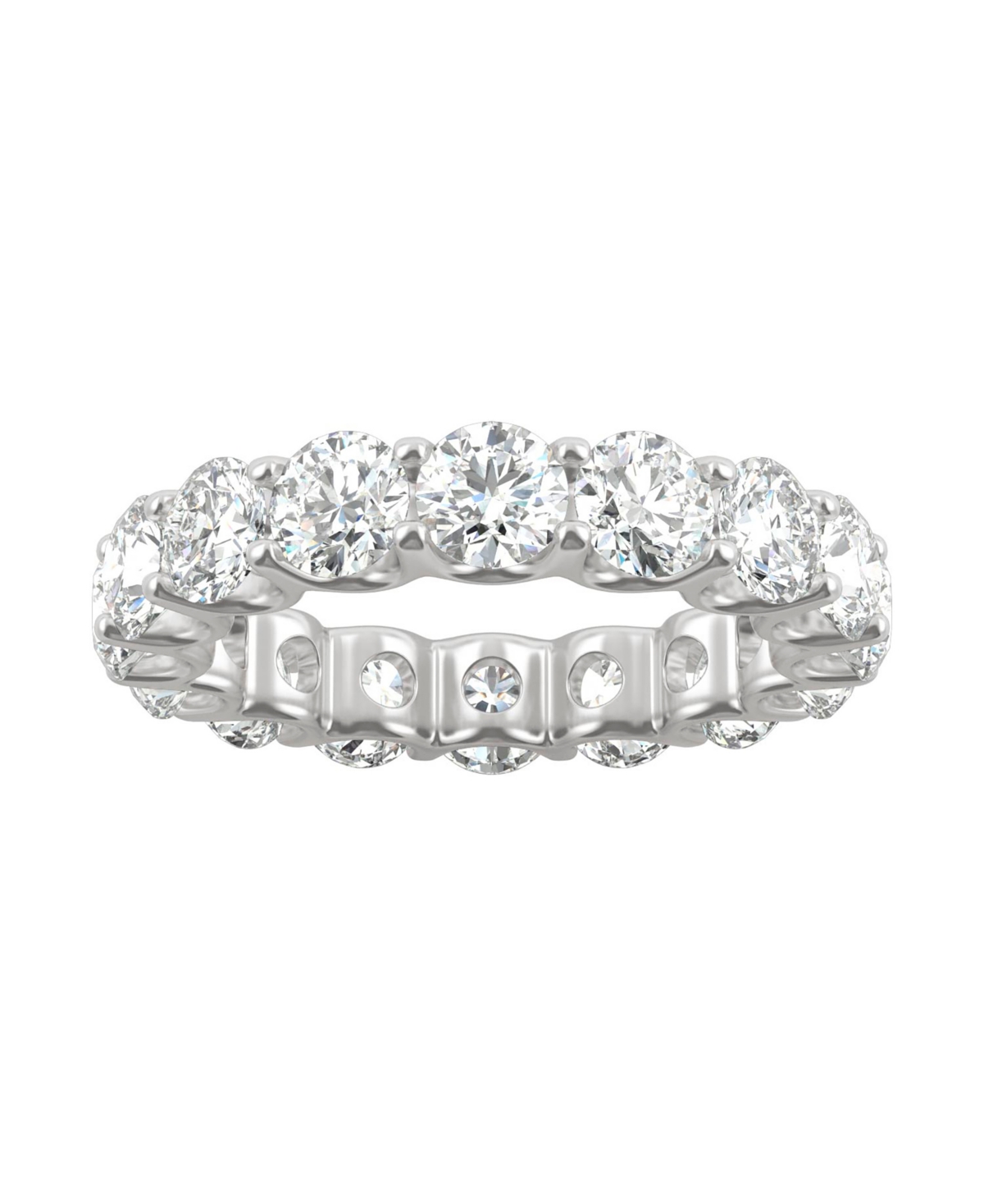 Charles & Colvard Moissanite Eternity Band (5 ct. t.w. Diamond Equivalent) in 14k- White Gold