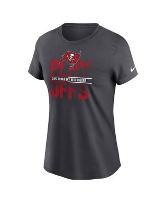 Women's Anthracite Tampa Bay Buccaneers 2022 NFL Playoffs Iconic T-shirt