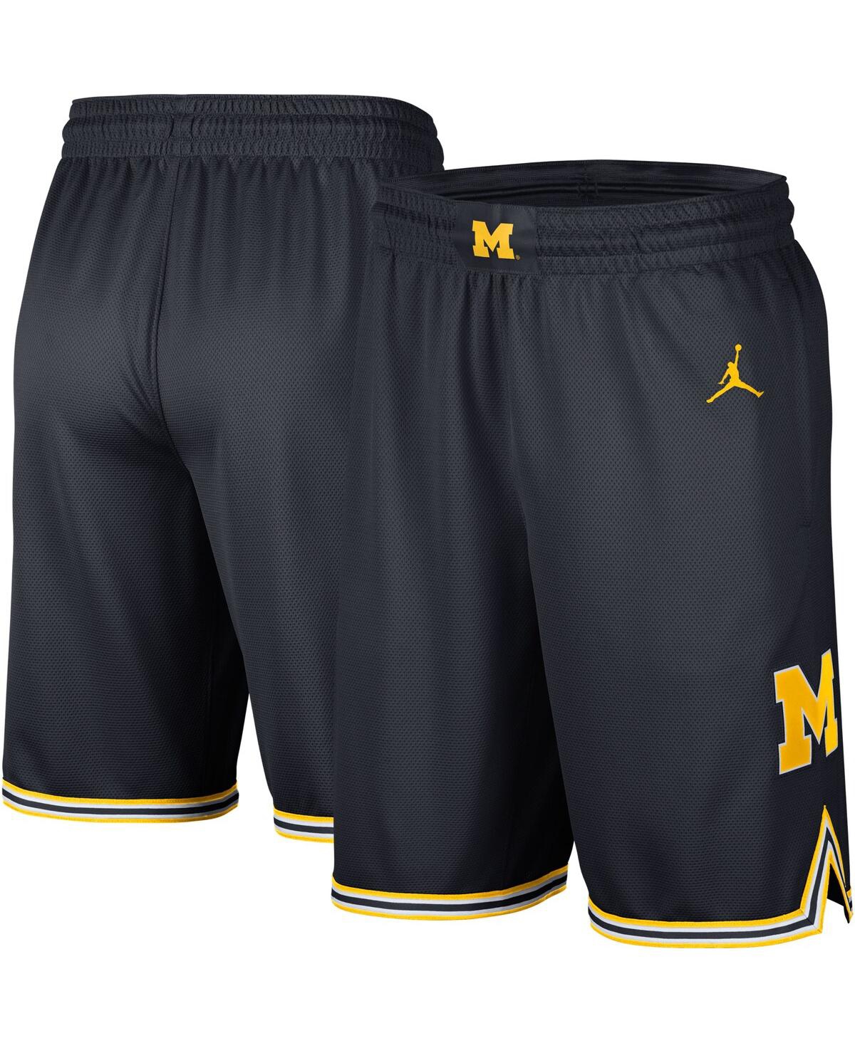 JORDAN MEN'S JORDAN NAVY MICHIGAN WOLVERINES REPLICA PERFORMANCE SHORTS 