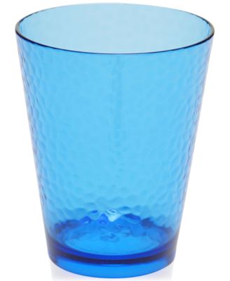 Certified International - Cobalt Blue Acrylic Double Old Fashioned Glass