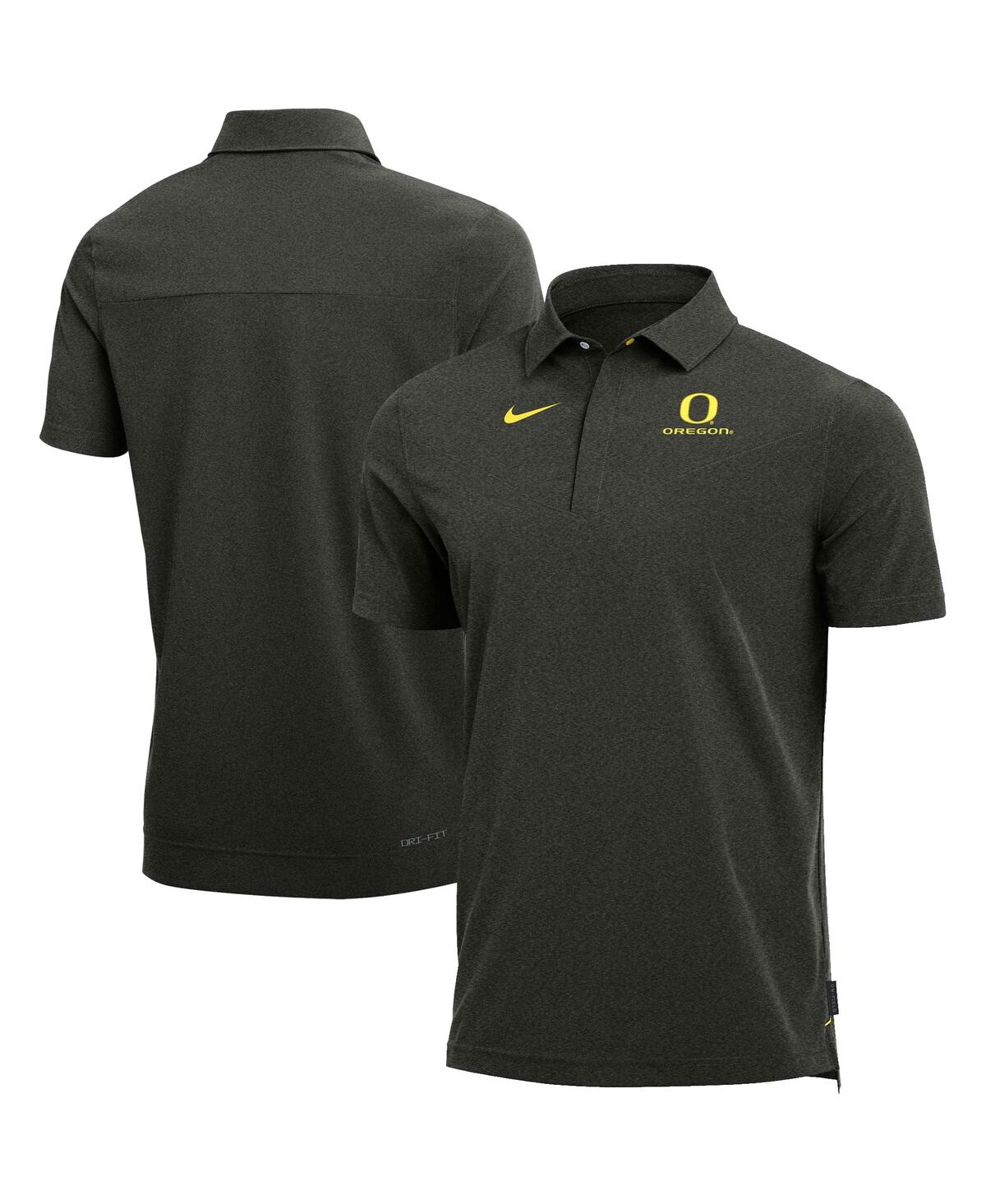 Shop Nike Men's  Heathered Charcoal Oregon Ducks 2022 Coach Performance Polo Shirt