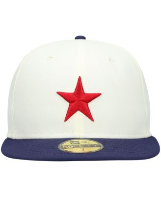 Men's White Detroit Stars Cooperstown Collection Turn Back The Clock 59FIFTY Fitted Hat