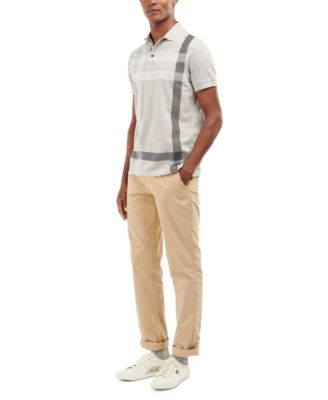 Men's Blaine Oversized Tartan-Print Polo