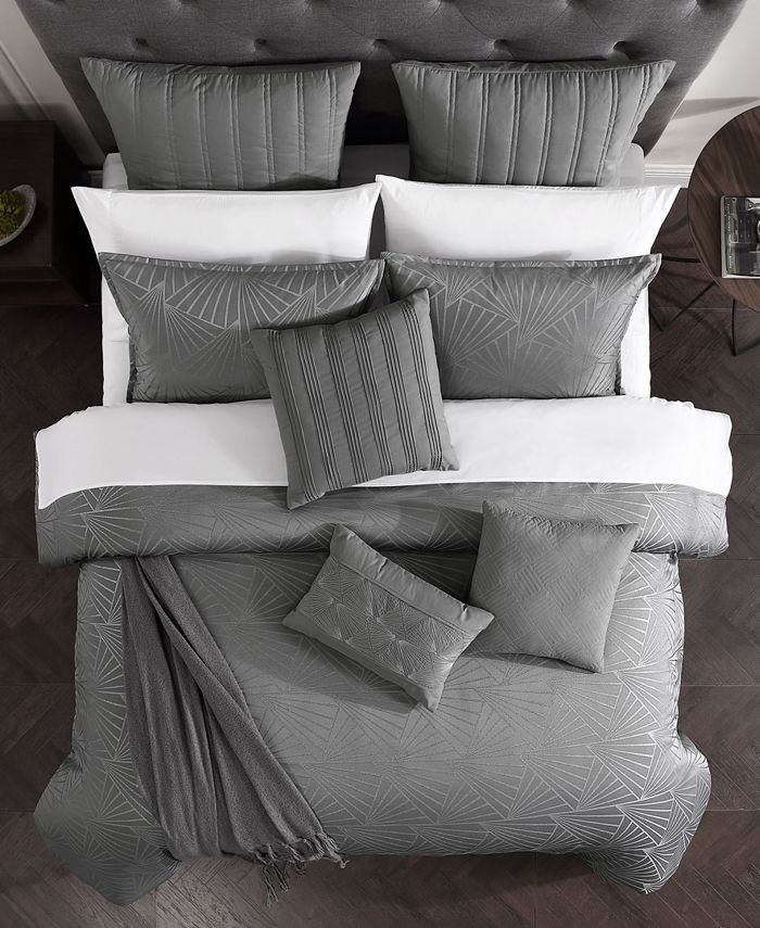 Hallmart Collectibles Charlotte 14 Piece Comforter Set, King & Reviews Comforter Sets Bed