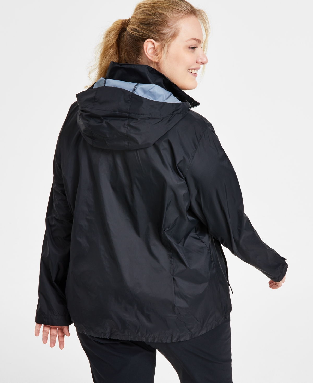 Columbia Women's Switchback Waterproof Packable Rain Jacket, Xs-3x In Black