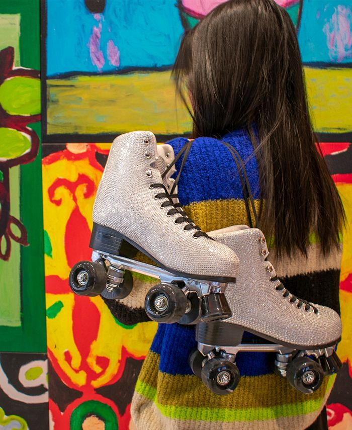 Cosmic Skates Women's Disco Rhinestone Roller Skates Macy's