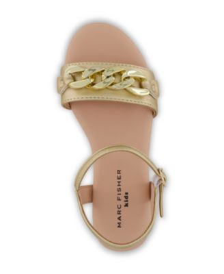 Little Girls Open Toe Flat Sandals