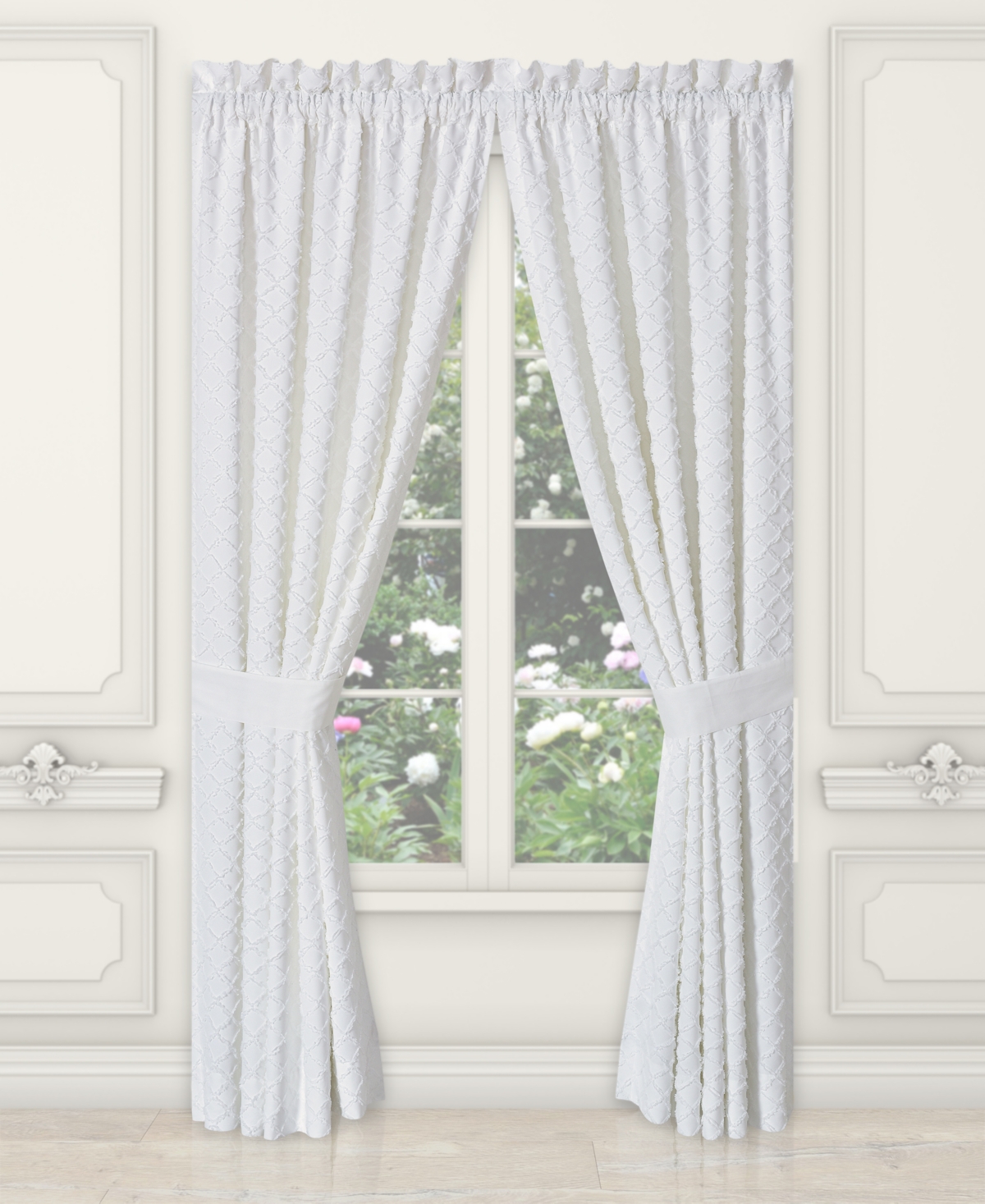 Lillian Window Panel Pair, 50" x 84" - White