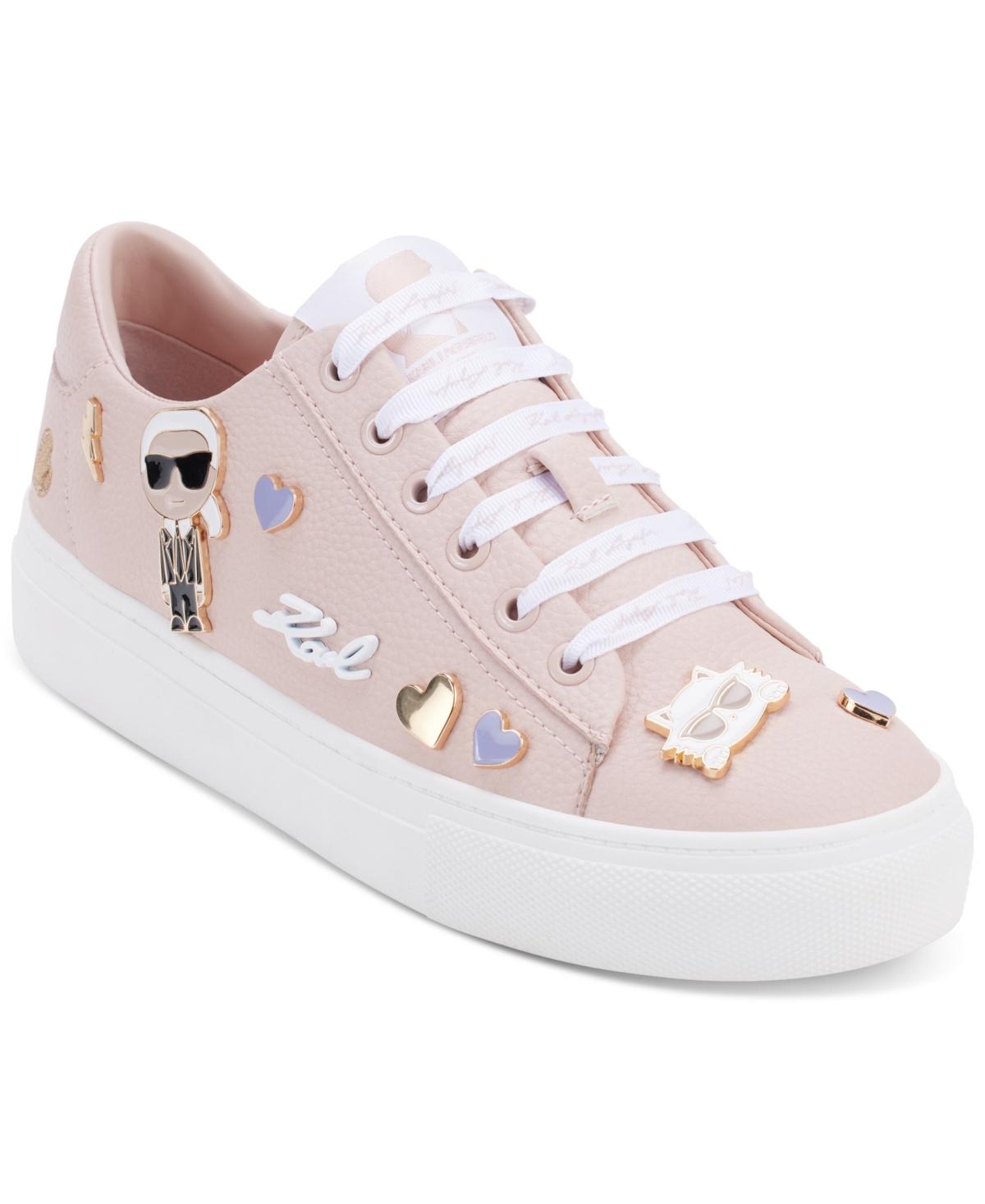 Karl Lagerfeld Paris Women's Cate Embellished Sneakers Peony