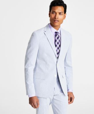 Tommy Hilfiger Men's Modern-Fit Seersucker Suit Jacket - Macy's