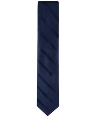 Men's Solid Textured Stripe Tie
