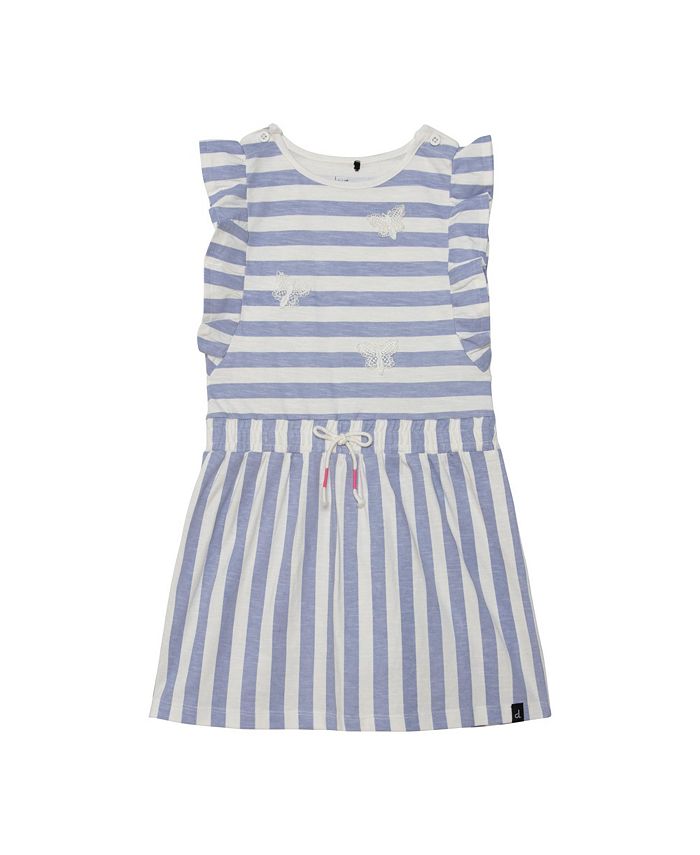 Macy's blue and white striped best sale dress