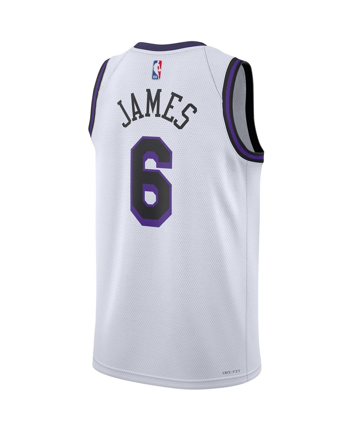 Men's and Women's Nike LeBron JamesLos Angeles Lakers 2022/23 Swingman Jersey - City Edition - White