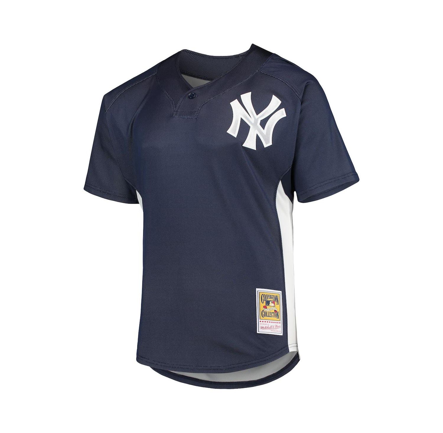 Men's Derek Jeter Navy New York Yankees Cooperstown Collection Mesh Batting Practice Jersey