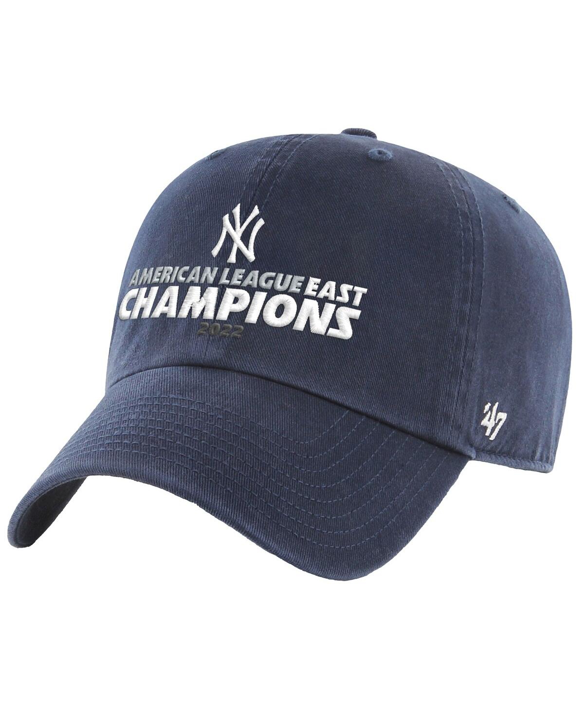 47 Brand Men's ' Navy New York Yankees 2022 Al East Division Champions Clean Up Adjustable Hat
