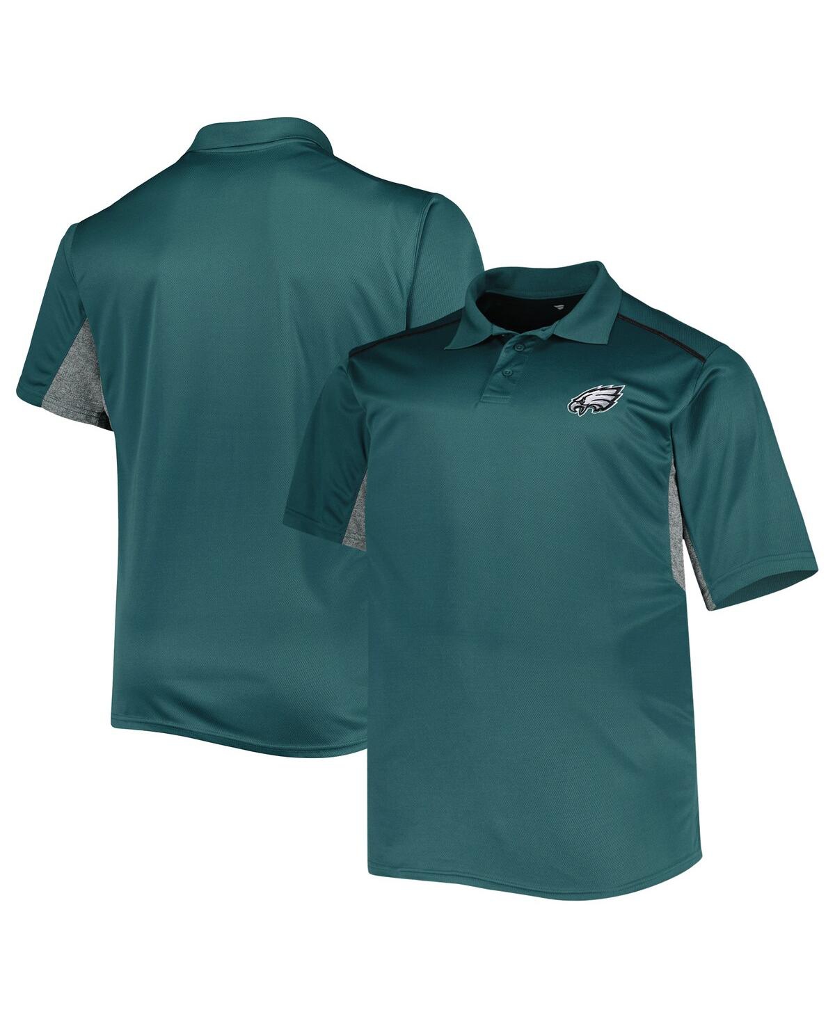 Shop Profile Men's Midnight Green Philadelphia Eagles Big And Tall Team Color Polo Shirt