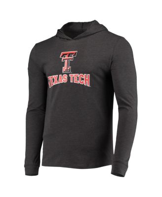 Men's Red, Charcoal Texas Tech Red Raiders Meter Long Sleeve Hoodie T-shirt and Jogger Pants Sleep Set