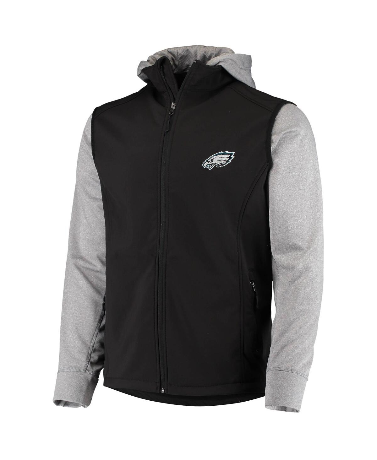 Shop Dunbrooke Men's  Black, Gray Philadelphia Eagles Alpha Full-zip Jacket In Black,gray