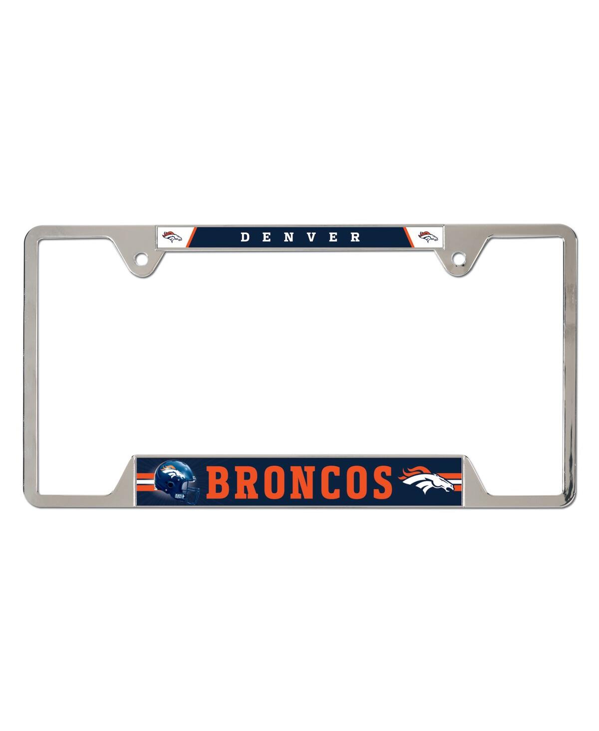 Wincraft Men's And Women's  Denver Broncos License Plate Frame In Gray