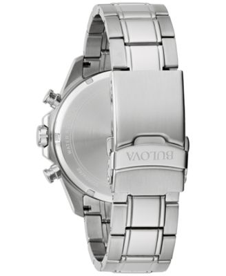 Men's Chronograph Marine Star Stainless Steel Bracelet Watch 44mm