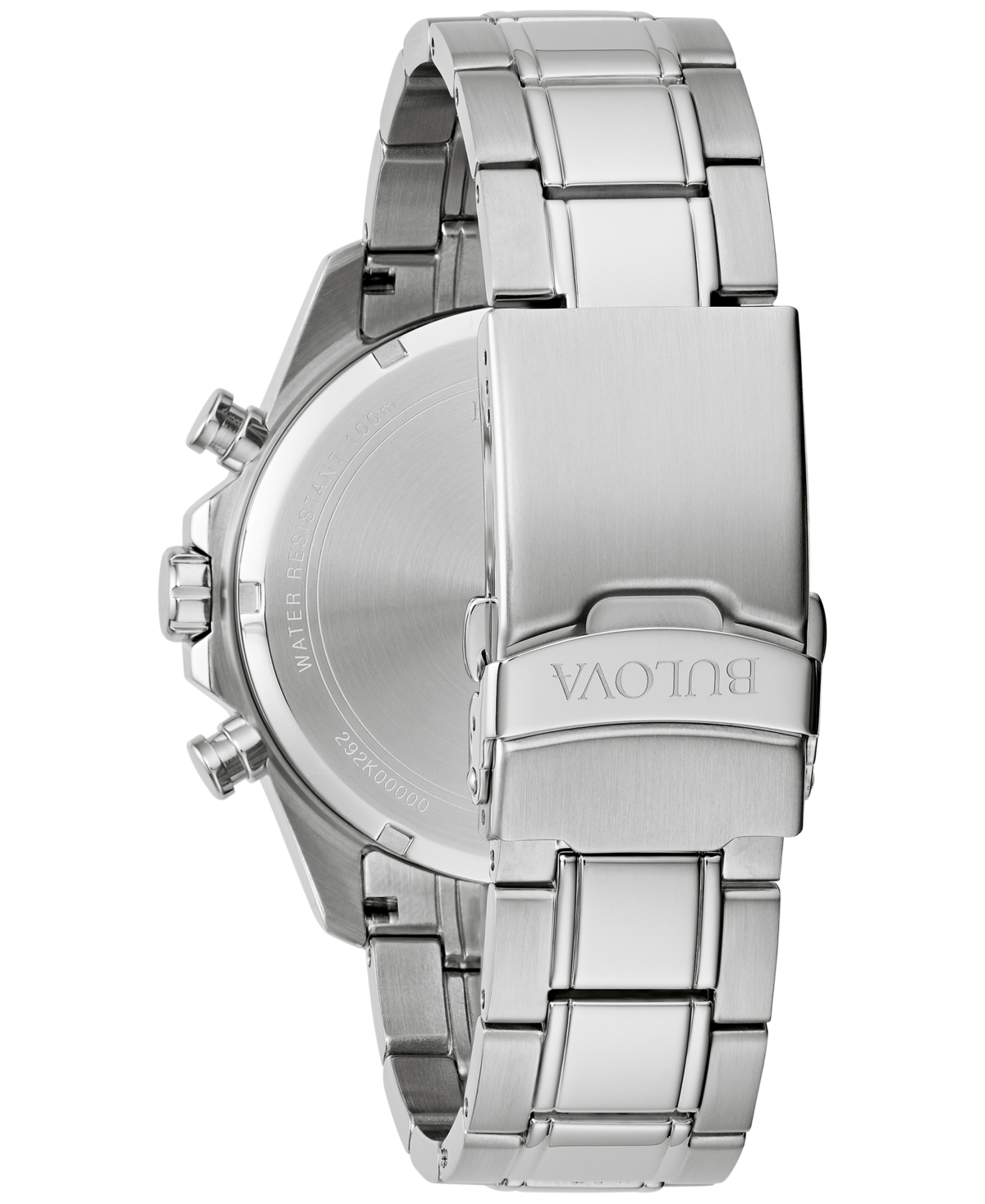 Bulova Men's Chronograph Marine Star Stainless Steel Bracelet Watch 44mm - Silver-tone