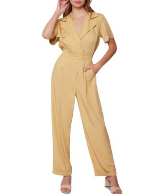 macy's yellow jumpsuit