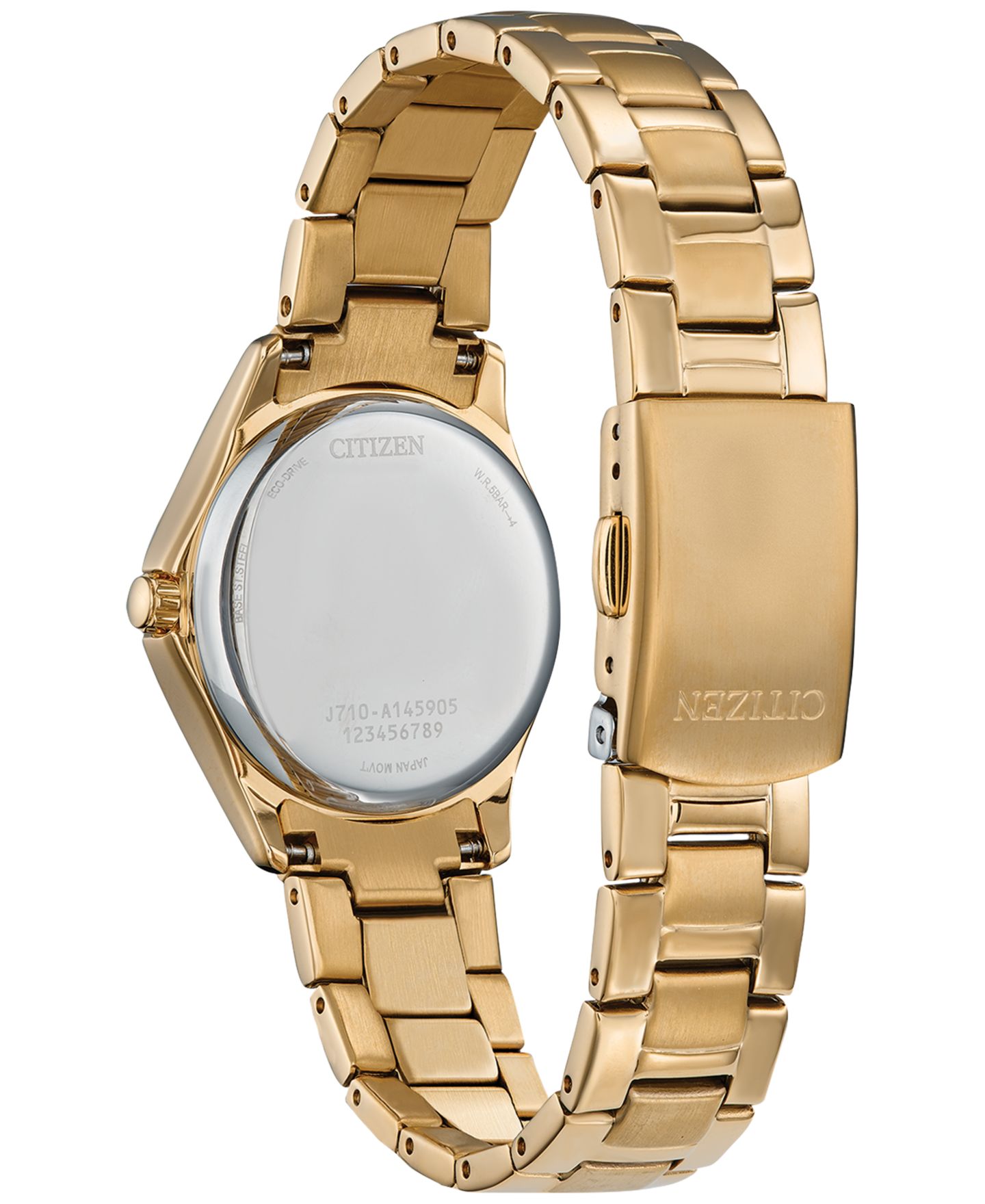 Женские часы Citizen Eco-Drive Crystal Gold-Tone Stainless Steel Bracelet Watch 30mm — фото 3