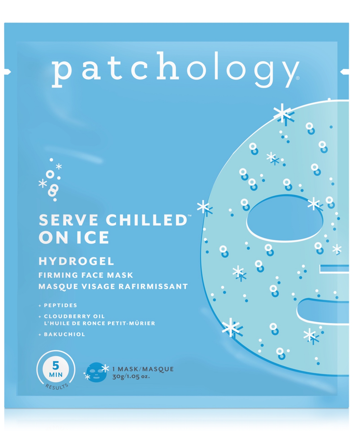 Patchology Serve Chilled On Ice Firming Face Mask In Blue